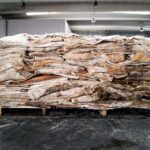 Salted cow skin
